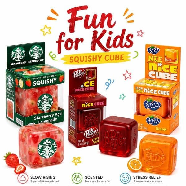 NeeDoh Nice Cube Sprite Edition 2026 Soft Squishy Fidget Toy Anti-Stress Squeeze Cube Sensory Toys for Children Anxiety Relief T260602