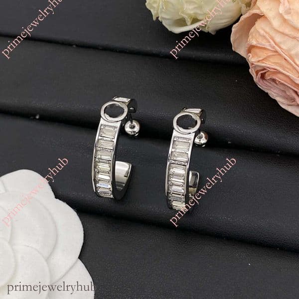 luxury jewelry gg earrings designer for women Square Dia Fashion Letter Trendy Earrings Elegant Luxurious High Earrings