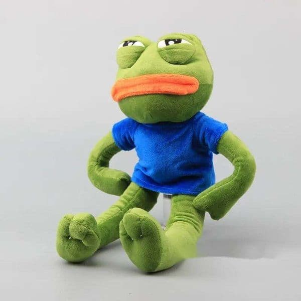 Cartoon Pepe Sad Frog Plush Toy Soft Stuffed Animal Doll 17 42 CM Children Gift