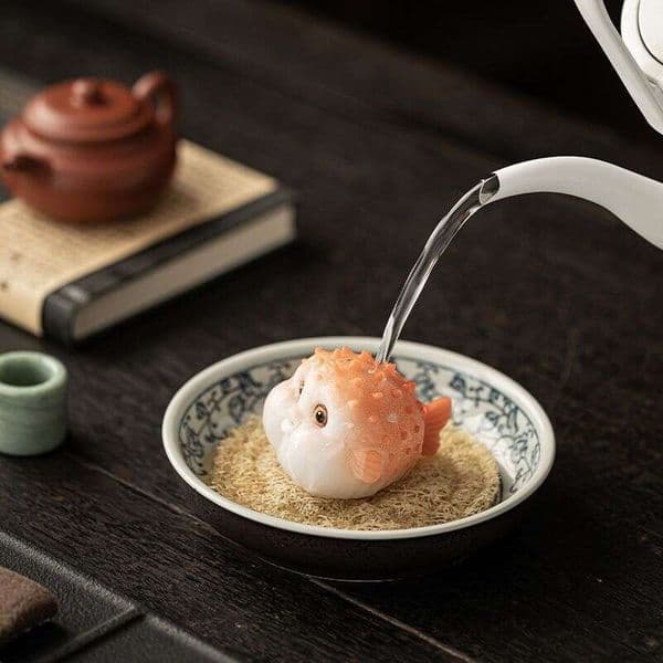 Pet Color-Changing Bubble Can Be Raised Personalized Creative Premium Set Tea Table Ornament Puffer Fish