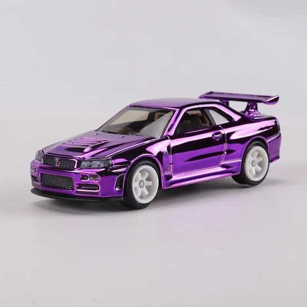 ZZC MODEL 164 GTR R34 Die-cast Alloy Car Model Toys Can Open The HoodT260605