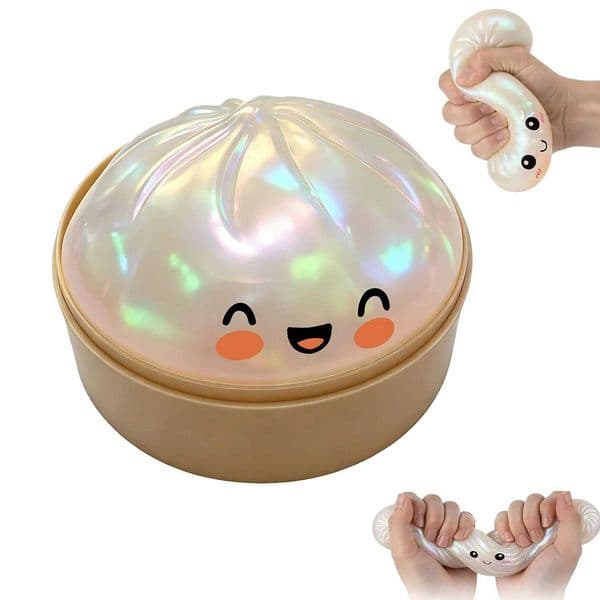 Glitter Dumpling Squishy New Mystery Soft Ball to Squeeze Stress Relief Home Office Decorat Children Adults Birthday Gift Desk T260602
