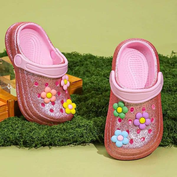 Mules Clogs and Kids - Slip-On Breathable Waterproof EVA Garden Shoes with Decorative Chain for Beach and Everyday Wear 168 C26060412