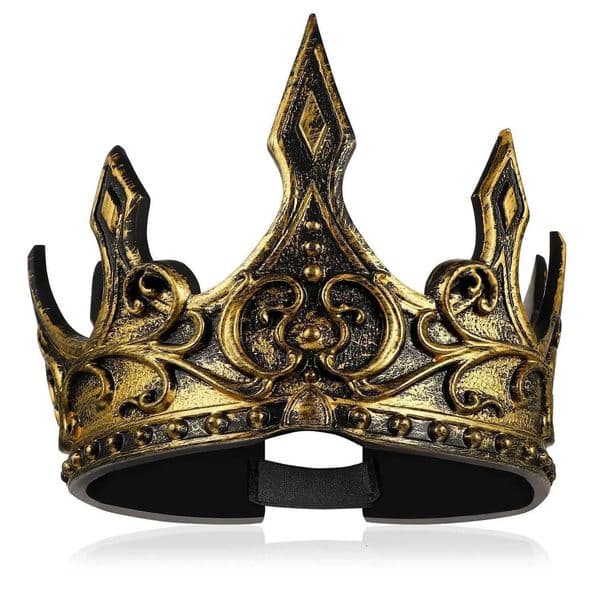Luxury Designer Decor room 2/1Pcs Crowns King Men Adults Jubilee Party Costume Birthday Medieval Accessories Hats Vampire Goth Kings Kids Qu 27