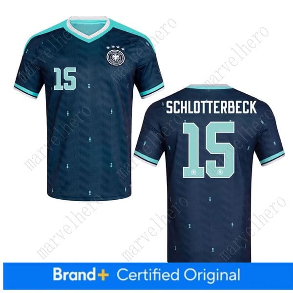 Germany Away Jersey Nico Schlotterbeck NO.15 World Cup 2026 T Shirt German National Team Sports T-shirt Jerseys Flag Football Stars Man Woman Short Sleeves Tshirt