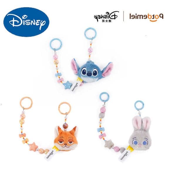 Stitch Disney Zootopia Judy Fox Nick Macaron Candy Bean Backpack Pendant Keychain Ornament L260605BCIB