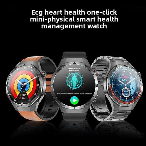 Smart Watch With ECG Heart Rate Pressure Blood Sugar Health Monitoring Bluetooth Calling And Multi Functional Sports Features