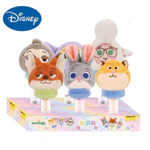 Official Disney Zootopia Judy Nick Fox Marshmallow Series Plush Doll Pendant L260605WGB5