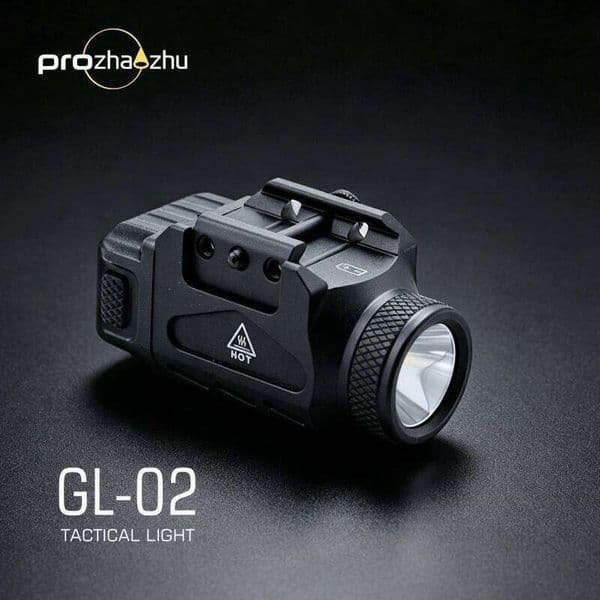GL-02 500LM Tactical LED Light 3700cd 12 Degree Beam 125M Range IPX5 Waterproof CR123A Hunting Flashlight with Rail Mount 26L0605