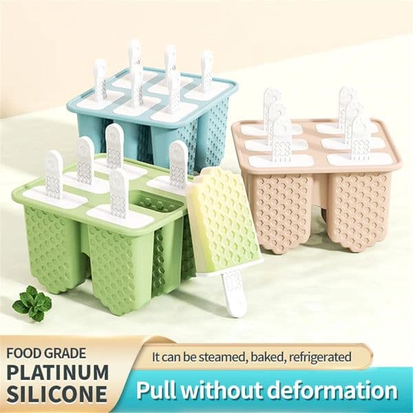 Popsicles Molds Silicone Popsicle Molds Easy-Release BPA-free Popsicle Maker Molds Ice Pop Molds Homemade Popsicle Ice Pop 260604
