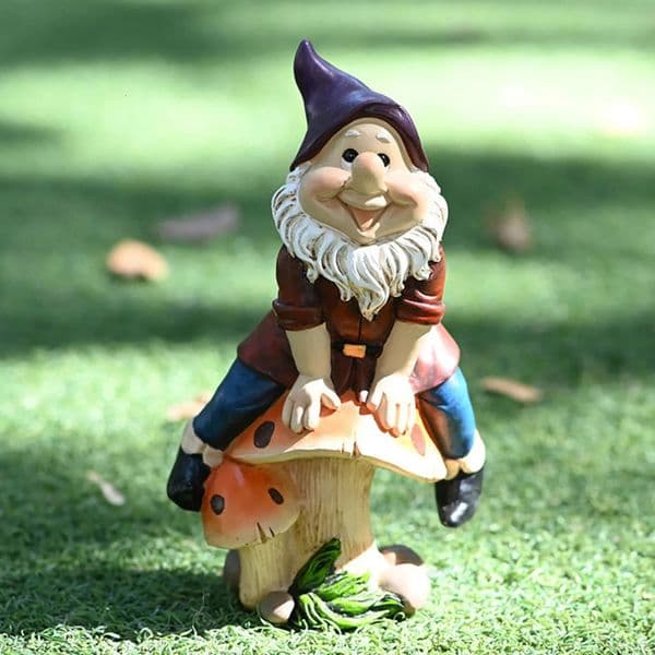 Yard Decor Funny Resin Gnome Statue Hand-Painted Naughty Dwarfs Figurines Home Lovely Crafts Garden Decoration For Birthday Gifts landscape Garden Ornament 33