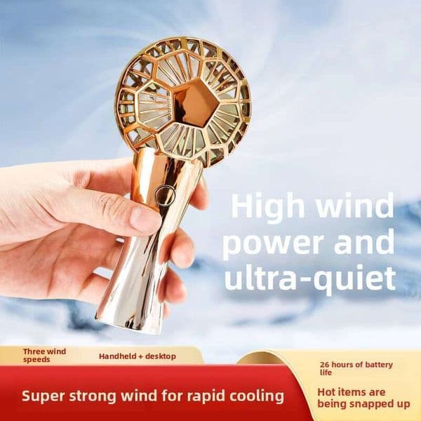 Mini Handheld Portable Fan New Football World Cup Mini Small Electric Outdoor Convenient Desktop USB Charging Foreign Trade Handheld Fan
