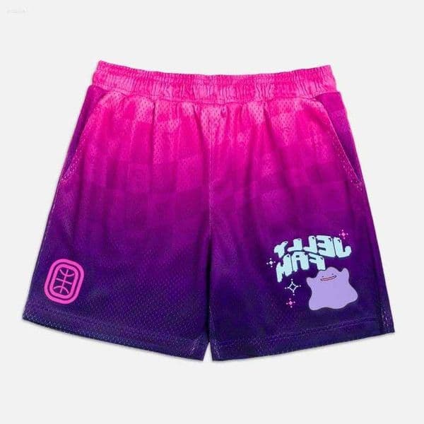 Shorts Mens 2026 JELLY FAM BLUE CHECKS DIAMOND DOVES Cartoon Breathable Training Sports Basketball Loose Casual Beach OTE D260605