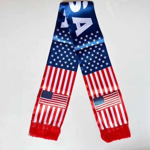 Pattern Flag Breathable Scarf American 14x130cm Sport Game Fan Scarf World Cup Cheer Prop Home Holiday Decoration Warm Simple Daily Neck Accessory Y260605