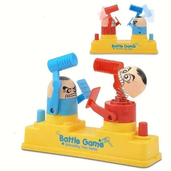 Interactive Family Kids Hammer Board Games Sparring Toy Battle Robot Table Game Gift for Children 26W0605