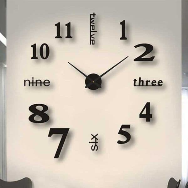 3D Ran Numeral Wall Clock Modern Design DIY Digital Wall Clocks Acrylic Mirror Watches Sticker for He Living Ro Decoration J260606
