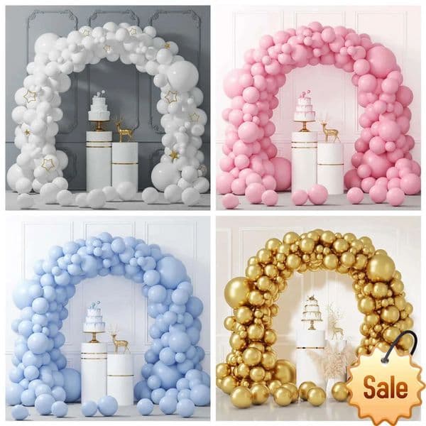 Luxury Designer Decor White Balloon Garland Arch Kit Happy room Birthday Decoration Girl Boy Wedding Gender Reveal Baptism Baby Shower Decor 14