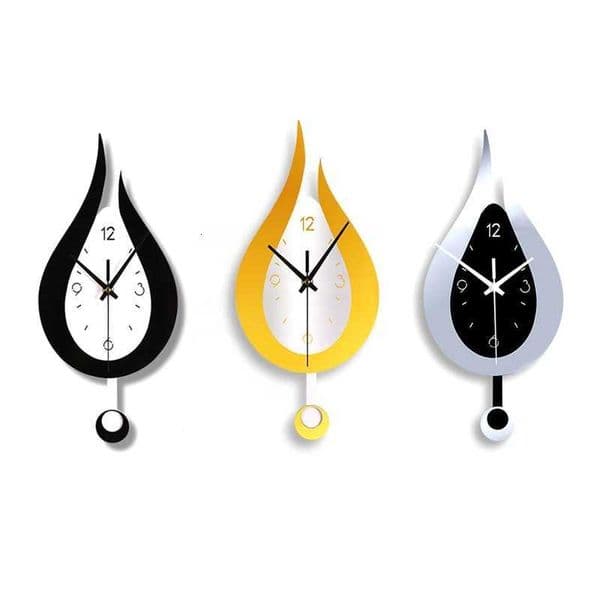 Modern Water Dropping Design Wall Clock Creative Acyrlic Pendum Clock for He Bedro Living Ro Off Decoration te Time J260606