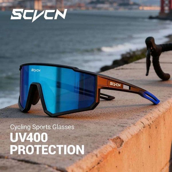 SCVCN Bike Cycling Glasses Fashion Sports Sunglasses Bicycle Accessories Golf Camping Wen Women UV400 Outdoor Driving Equipment W260606