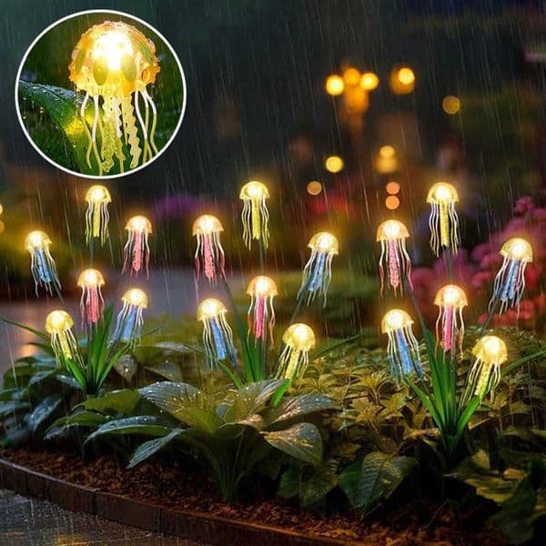 Decorative Lights Jellyfish Lights Solar Outdoor Wind Shaking Waterproof Lights Suitable for Decorating Courtyards and Gardens.R260606