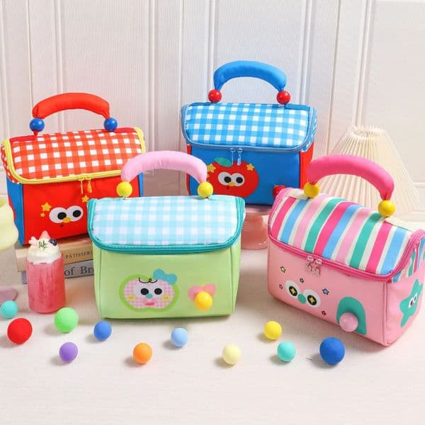 Apple Small House Cosmetic Bag Creative Lunch Box Student Bento Fairy Tale Cottage Thermal Insulation Meal 260605