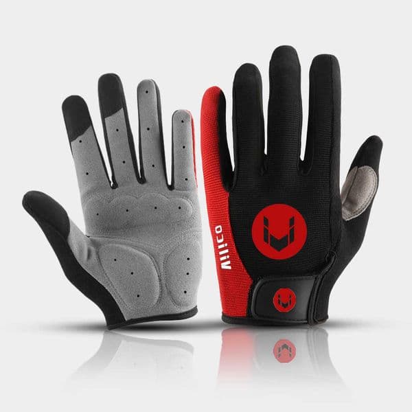 Breathable A Pair Gloves Of All-finger Shock-proof Touch-screen Bike Gloves Spring And Summer Mountain Bike Road Riding Gloves C260606