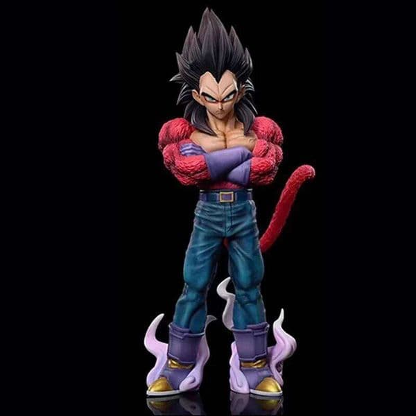 29cm Dragon Ball Vegeta SSJ4 Goku Action Figures Super Saiyan Anime PVC Model Collection Toys 26L0606