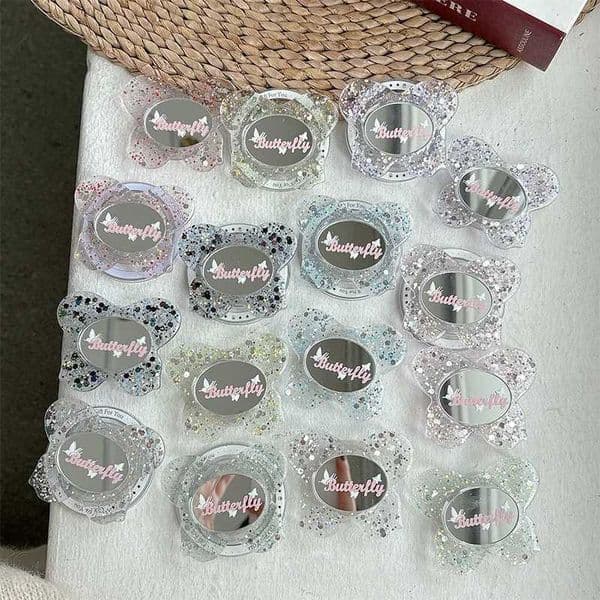Sequi Touch Up Silicone Mirror Phone Stand Telescopic Magnetic Adhesive for Iphone 17 Griptok Bracket Holder J260606