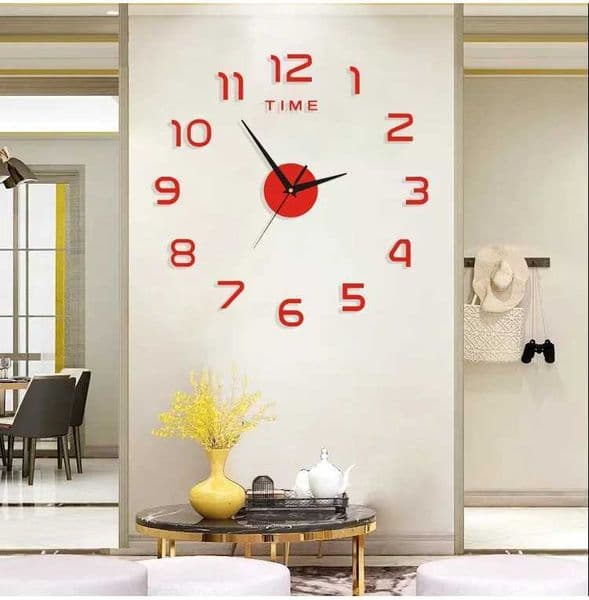 Clock 2023 DIY Fashion Quartz Watch Living Ro He Decoration Clock Wall Clocks Acrylic Mirror Stickers Decor Large Garden J260606