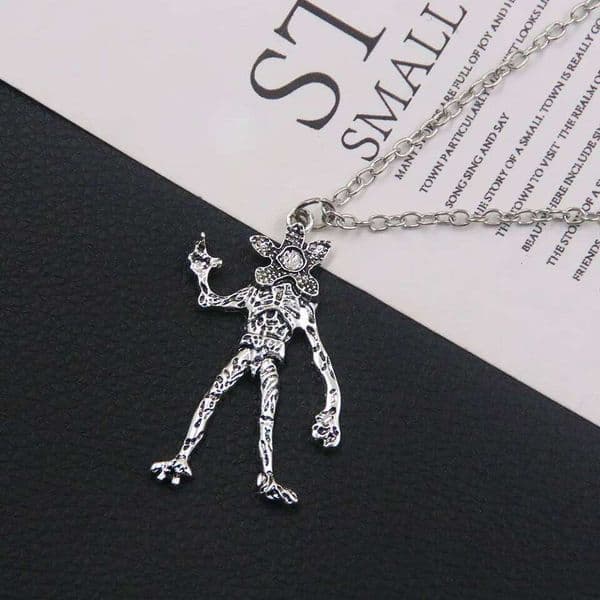 Movie Peripheral Demogorgon Pendant Necklace Unisex Sweater Chain Cosplay Clothing Jewelry Accessories Fan Gifts