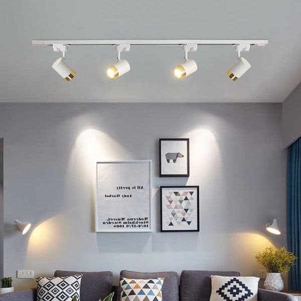 Light Full Set Led Track Fixture Rail 110-220V COB Ceiling Track Lamp Spot Lighting For Clothing Shop Living Room Ceiling Lights H260608