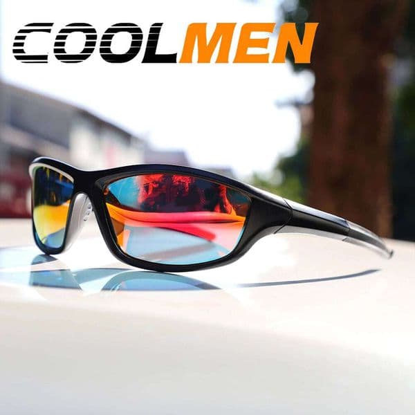 COOLMEN Polarized Fishing Men Women Driving Shades Male Sunglasses Hiking Sunglases Cycling Sun Glasses UV400 Eyewear W260606