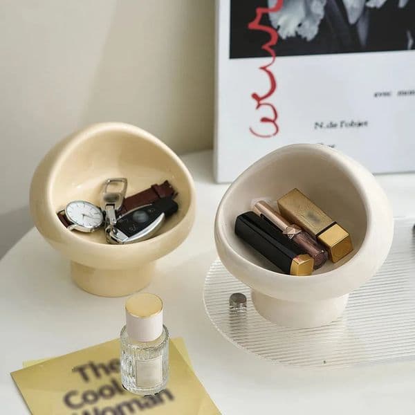 Luxury Designer Decor Simple Cream Style room Cute Mushroom Jewelry Storage Entryway Entrance Desktop Decorations For Keys Decoration Home 15