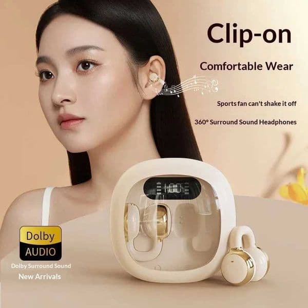 Ear Wireless Open Earbuds 13mm Large Diaphragm Upgraded Soundproof Design Panoramic Surround Audio for Music Use Z260606