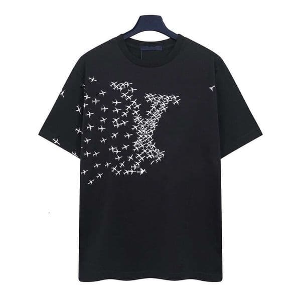 Louissly Vitons Shirt 2026 Mens Fashion T Shirt Designers Men Clothing Tees Short Sleeve Womens Casual Hip Hop Streetwear Louisliness Vuittonlies T Shirts 47E