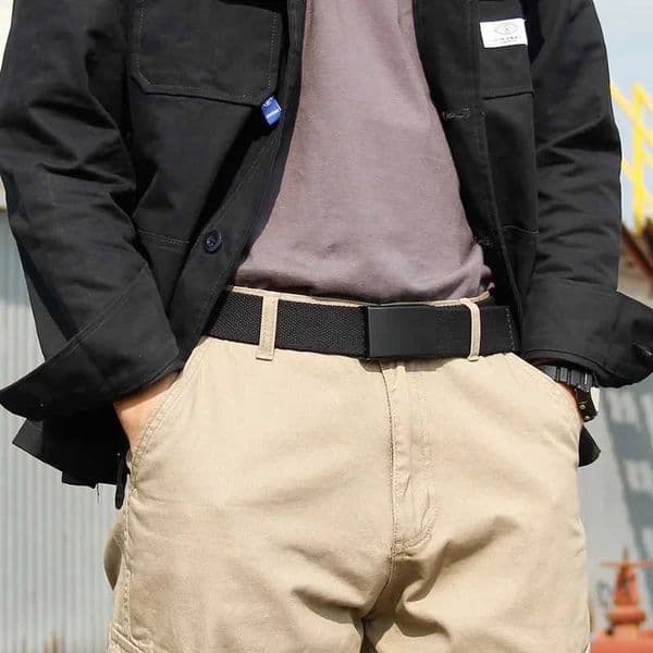 LONG Extra Plus Size 160 150 140 130cm Canvas Nylon Belts Men Black Automatic buckle Unisex Women Large Big Size Jeans Belts Z260606