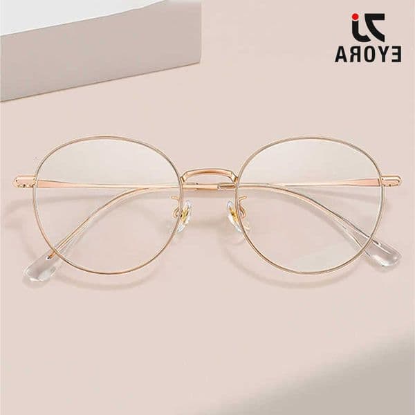 Round Ultra-light ALL Titanium Prescription EYORA Reading Glasses Anti Blue Light Photochromic Eyewear Optical Myopia Eyeglasses C260606