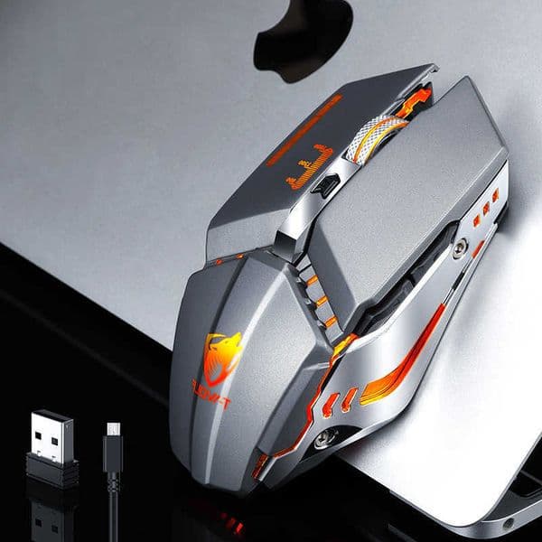 Four gear dpi adjustment Thunder Wolf Q15 charging mute wireless mouse laptop peripherals office games USB mouse L260608