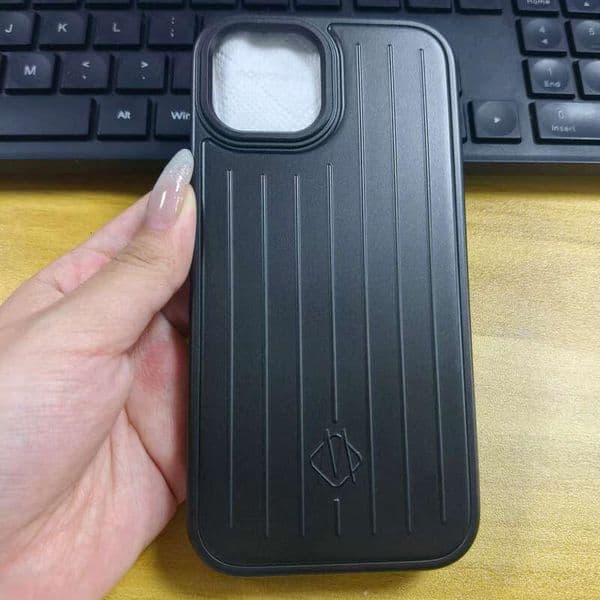Coque Telephone Luxury RIMO Phone Case Designer Phone Case Rimowaiphone Rimona Case Luggage Style Phone Case Suitable For 16 17 Pro Max Metal Texture Anti Drop