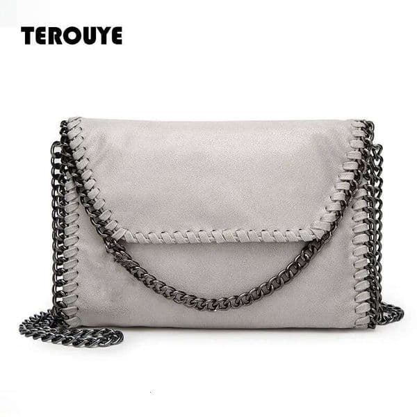 Fashion Chain For Women Shoulder Crossbody Casual Simple Ladies Solid Color Wild Handbag Clutch Messenger Bag