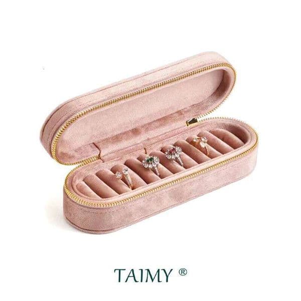 TAIMY Luxury Ring Jewelry Tray Velvet Rings Display Packaging Storage Box Custom Logo Jewellery Organizer 26Y0606