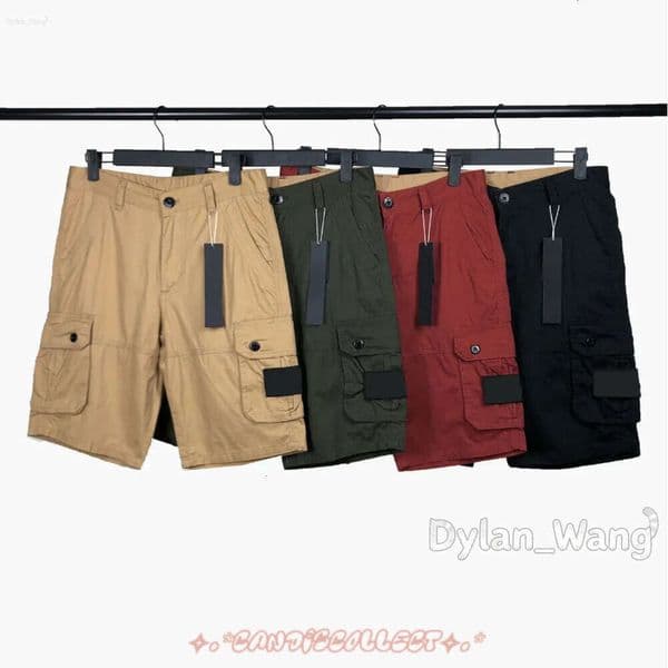Topstoney Men's Summer Classic Fashion Outdoor Cotton Cargo Shorts Badge Letters Middle Hip Hop fifth Pants Casual Men Clothing 8de