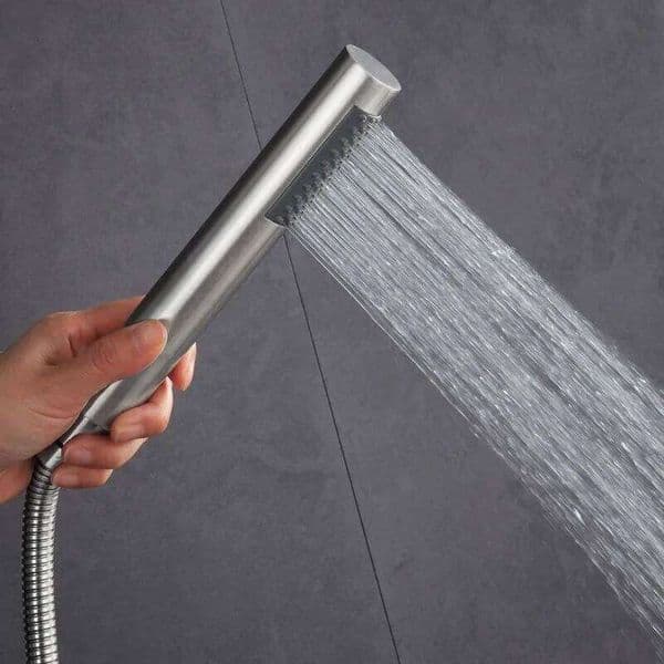 Bourdillat Round Chrome Hand Held Wall Mounted Bracket Bathroom Handheld Shower Head 8 Color W260606