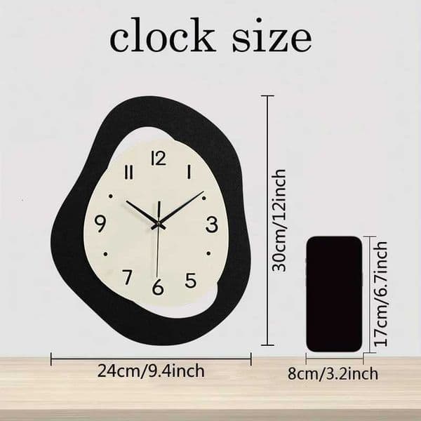 clock Modern creative digital wall twisted irregar shape clock ro living ro he personality decoration J260606