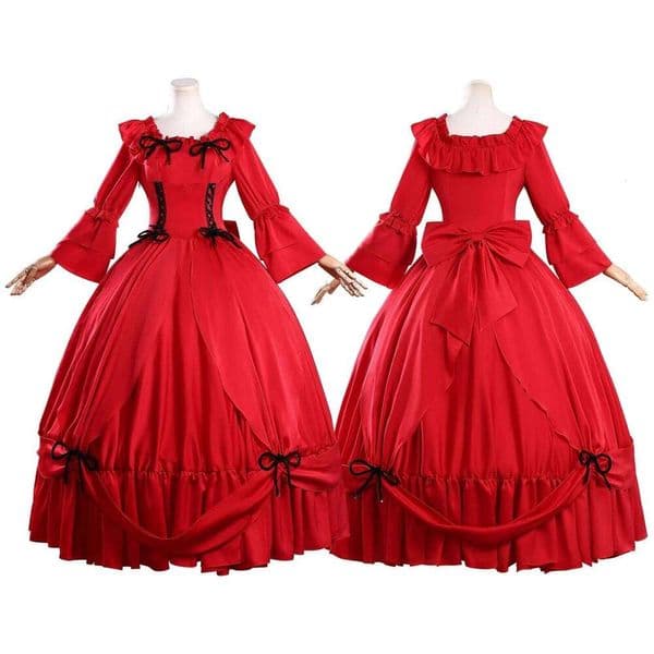 Anime Scarlett Cosplay Costume May I Ask for One Final Thing Women gorgeous dress Halloween carnival uniform Performance Wear