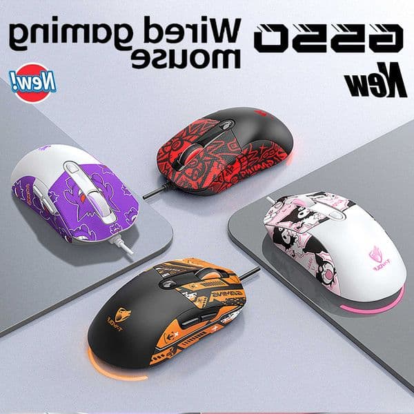 2026 Wired Gaming Mouse Cute Personalized Anti Slip Sticker 6-Key Office Mouse Suitable For Desktop And Laptop Computers NEW HOT L260608
