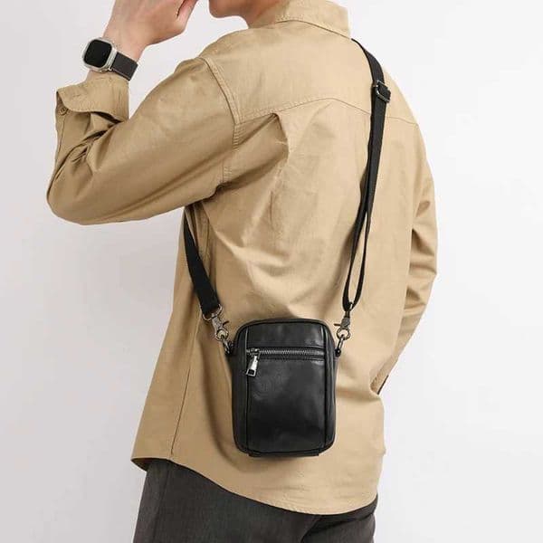 Designer Solid Cowhide 100 Color Men Shoder Messenger Bag Casual Simple Handbag Crossbody Bags for Wen Small Phe Pocket Purse Sac J260606