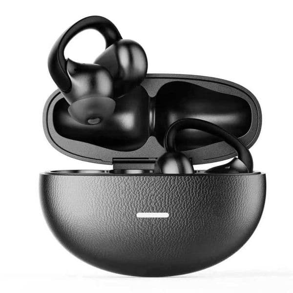 D04 for Bluetooth Headset ENC Noise Cancellation 3D Surround Sound LED Indicator-Open Ear Clip Design Waterproof Not Easy Fall