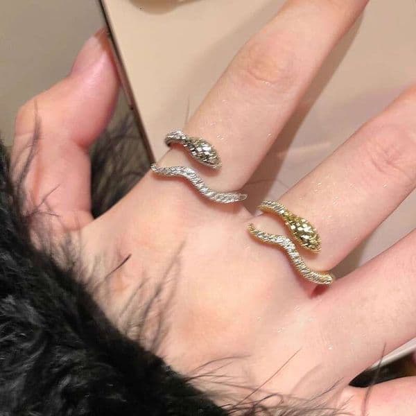Designer Jewelry Luxury Jewelry Micro Pave Zircon Shape Open Ring For Women, High-End Niche Versatile Minimalist Style Index Finger Ring, New Year