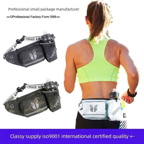 New Camouflage Water Bottle Outdoor Hiking Phone Unisex Cycling Large Capacity Sports Waist Bag Outdoor Equipment Waist bag storage bag fitness bag
